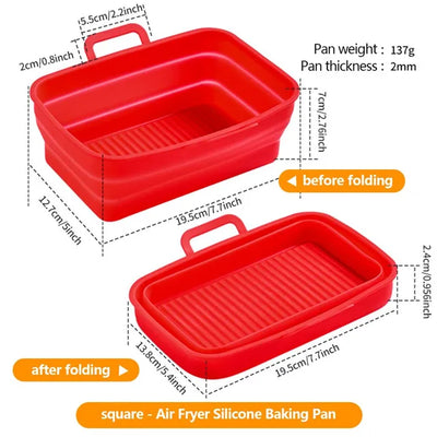 Rectangular Air Fryer Baking Pan